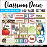Rainbow Brights Classroom Decor