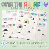 Rainbow Pencil Control St. Patricks No Prep OT Activity
