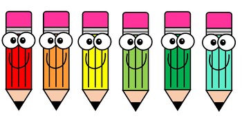 Rainbow Pencil Clipart by Sparkles and Skweres | TPT