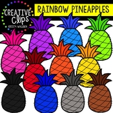 Rainbow Pineapples: Summer Clipart {Creative Clips Clipart}