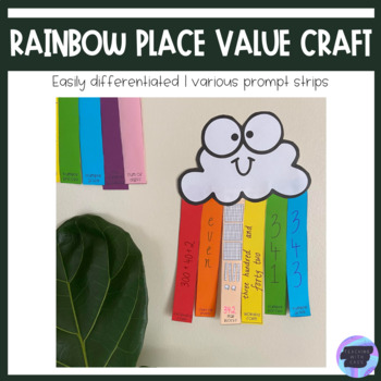 Preview of Rainbow Place Value Craft