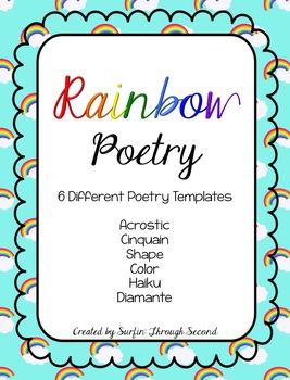 Preview of Rainbow Poetry Freebie