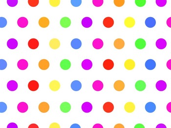 Rainbow Polka Dot Background Papers