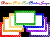 Rainbow Polka Dot Border Images
