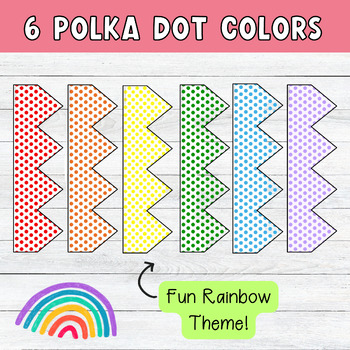 Create a Polka Dotted Rainbow Bulletin Board with Oly*Fun