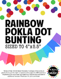 Rainbow Polka Dot Bunting