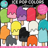 Rainbow Popsicle Clipart | Summer Color Matching Clip Art 