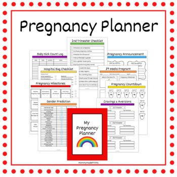 Rainbow Pregnancy Journal | Pregnancy Planner | Pregnancy Diary ...