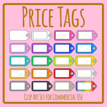 Colorful Price Tag Templates / Blank Key Chain Labels Clip Art ...