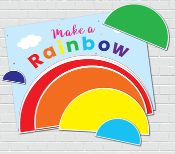 Rainbow Printable Activity for Toddlers and Preschool by Clever Busy Kids