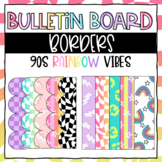 Rainbow Printable Bulletin Board Borders | 90s Rainbow Vibes |