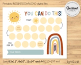 Rainbow Printable Reward chart, Behavior chart, Potty Trai