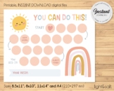 Rainbow Printable Reward chart, Behavior chart, Potty Trai