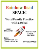 Rainbow Read - Space Themed Activity/Word Family practice