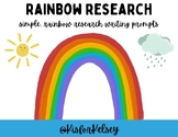 Rainbow Research Writing Kindergarten Center Activity 1st 