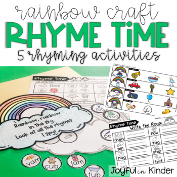 Preview of Rainbow Craft - Rhyme Time