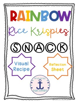 Preview of Rainbow Rice Krispies Treat Visual Recipe