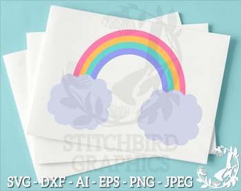 Download Rainbow Svg Instant Download Vector Art Commercial Use Svg Silhouette Svg