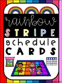 Rainbow Schedule Cards