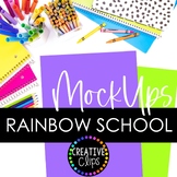 Rainbow School Seller Mockups Photography {Mock Up Photos}