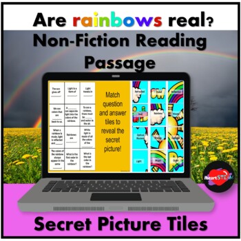 Preview of Rainbow Science Non-Fiction Reading Passage - Self Checking - Distance Learning
