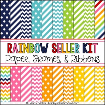 Preview of Rainbow Seller Kit | Freebie