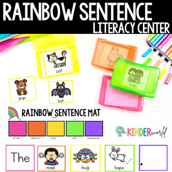 Preview of Rainbow Sentence Literacy Center