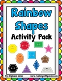 Rainbow Shapes- Posters and Math Centers