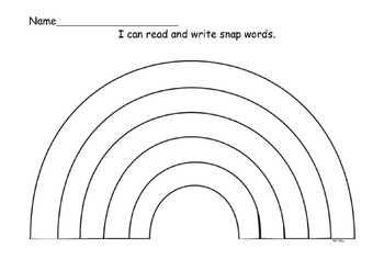 Rainbow Sight Words by Yer Xiong | Teachers Pay Teachers