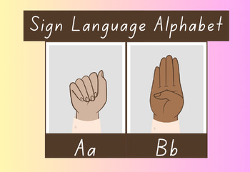 Preview of Rainbow Sign Language Alphabet