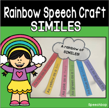 Preview of Rainbow Similes FREEBIE