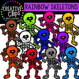 Rainbow Skeletons {Creative Clips Digital Clipart}