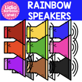 Rainbow Speakers Clipart