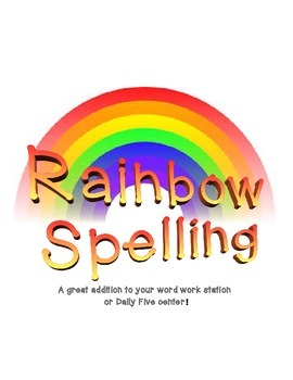 Rainbow Spelling by Mrs Innovations | Teachers Pay Teachers