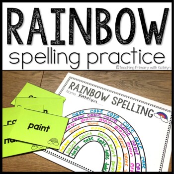 Preview of Spelling Activity | Rainbow Spelling