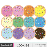 Rainbow Sprinkle Cookies Clipart