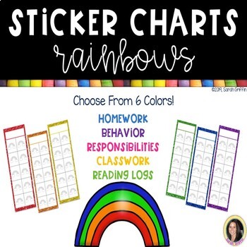 Preview of Rainbow Sticker Charts