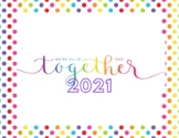 Rainbow Stripe Planner Calendar for 2021