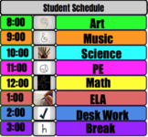 Rainbow Student Schedule