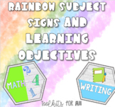 Rainbow Subject Signs and Learning Objectives