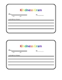 Rainbow Summer Kindness Grams Cards