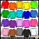 Rainbow Sweaters Clipart