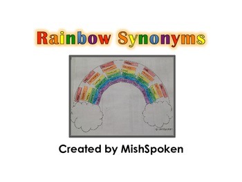 Preview of Rainbow Synonyms