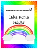 Rainbow Take Home Folder Cover