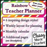 Rainbow Teacher Planner
