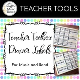 Rainbow Teacher Toolbox Drawer Labels {Editable}