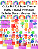 Rainbow Theme - 3 Read Protocol Math Strategy - Bulletin B