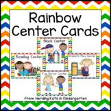 Rainbow Theme Center Cards