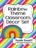 Rainbow Theme Classroom Decor Set