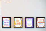 Rainbow Themed Classroom Posters